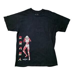 Ripple Attack on Titan Anime T Shirt Men’s Large Black 'Annie Female Titan'